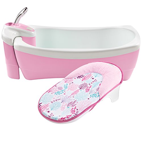 Image of Summer Infant Lil Luxuries Whirlpool Bubbling Spa & Shower Bath Tub, Pink