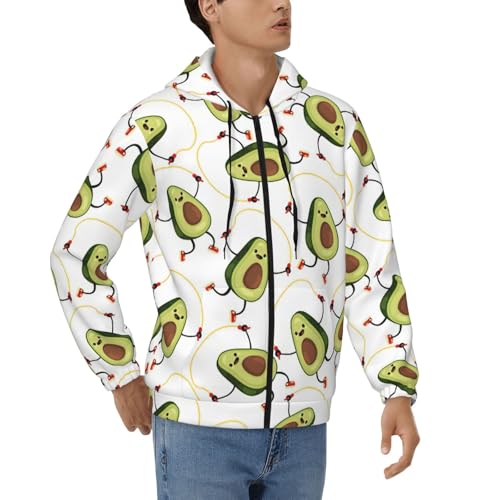 Sweat à fermeture éclair avocat homme, idée cadeau drôle et originale