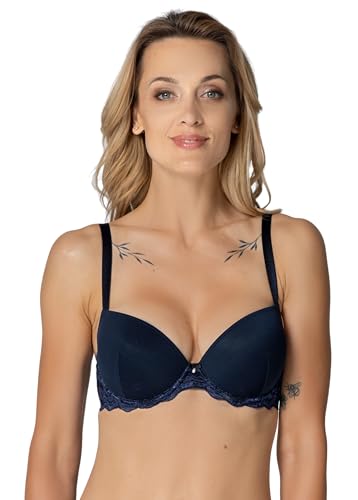 Soutien-Gorge Push-Up Femme Rosme Heidi en bonnet moulé confortable et pigeonnant