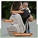Parker Baby Drift Neoprene Insulated Baby Bottle Cooler | Soft & Waterproof Snacks & Breast Milk Cooler Travel Bag w/Insulated Interior | Attaches to Backpacks & Strollers | Modern & Neutral Colors