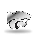 Rico Industries NCAA Kansas State Wildcats Chrome Finished Auto Emblem 3D Sticker