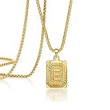 Mikaela Reid Cosplay Guide: How to Dress Like the DBD Witch 8 Gold Rectangular Pendant Necklace