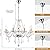 LIUMANG Modern Elegant 8 Lights K9 Crystal Glass Chandelier Pendant Ceiling Lighting European Style for Dining Living Room Bedroom Transparent, 8 E12 Bulbs Required