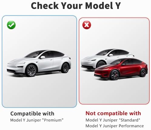 2026 Tesla Model Y Juniper Premium License Plate Holder - Unobstructed Camera Visibility - No Drill Front License Plate Bracket Mounting Kit with Anti Theft Features (ONLY Fit Model Y Premium) — 사진 2