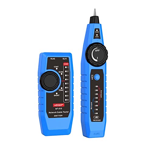 Noyafa NF-810 Multifunctional Network Testerï¼Œ Ethernet LAN Network Wire Tracker with Telephone Line Tester , Network line Scanning, Power Cable Scanning and POE Switch Test Functionsï¼ˆWithout Batteryï¼‰