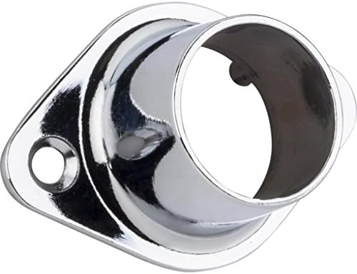 1-1/16" Closed Closet Bracket Packed with 2 - #8 X 3/4" Fh Phil Nickel Plated In Sealed Poly Bag Finish: Polished Chrome