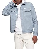 Calvin Klein Men's Denim Trucker Jacket, Hartley Light, Medium