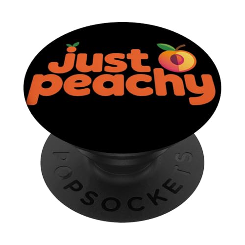 Just Peach Fresh Fruit Peach Summer Loving Peachy Girls PopSockets PopGrip Adhesivo