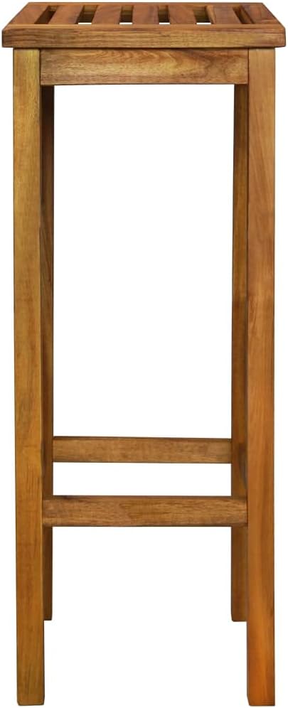 (Fast Delivery) Wooden ​Bar Stools Counter Stool Modern Barstools Industrial Bar Stools Bar Chairs 2 pcs Solid Acacia Wood