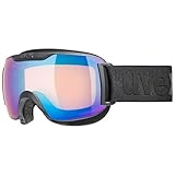 uvex downhill 2000 S CV - Skibrille für Damen und Herren - konstrastverstärkend - verzerrungs- & beschlagfrei - schwarz - one size