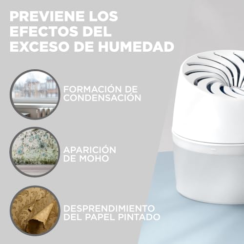 Miniatura 6 de Rubson Aero 360 Baño, Deshumidificador Portátil Sin Cable Para Baño, Absorbe Humedad Para La Circulación Del Aire, Disipador De Condensación Antihumedad, Dispositivo Y Tableta 450 G