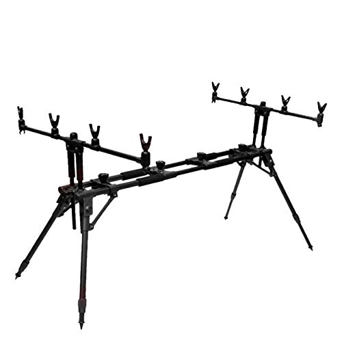 Soporte de aleacin de aluminio Soporte de mar plegado rpido con licencia de la carpa europea de pesca de la pesca de la pesca de lanzamiento rpido soporte plegable Bastidores de caas de pescar