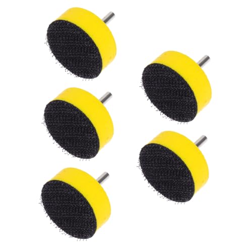 Cabilock 5Pcs Portable Pneumatic Sanding Discs for Woodworking and Efficient Abrasive Tool with Design Grinder Attachment for Home and Professional Use