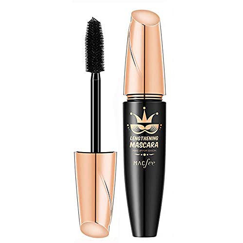4D Silk Fiber Lash Mascara Waterproof Black, Voluminous Extension for Longer, Thicker Eyelashes - Long Lasting Eye Makeup, Natural & Non-Toxic Hypoallergenic Ingredients