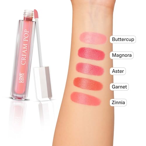 Image of Love Earth Cream Pop Blush - Pack of 5 | Hyaluronic Acid | Smooth, Lightweight, Long-Lasting | Dewy Finish, Easily Blendable| Everyday Natural Glow | Suitable for All Skin Types - (2ML X 5) 10ML