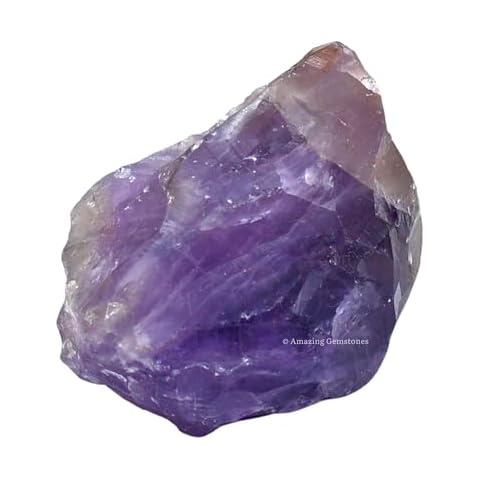 Amethyst Raw Crystals and Healing Stones, Natural Rocks for Tumbling and DIY Raw Stones and Crystals (1 Piece) Cover