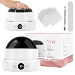 Nail Soak off Bowl, Electric Nail Soaking Bowl, Gel Polish Acetone Acrylic Nail Remover Machine, Adjustable Temperature Hands Comfortable, Removable Easy to Clean