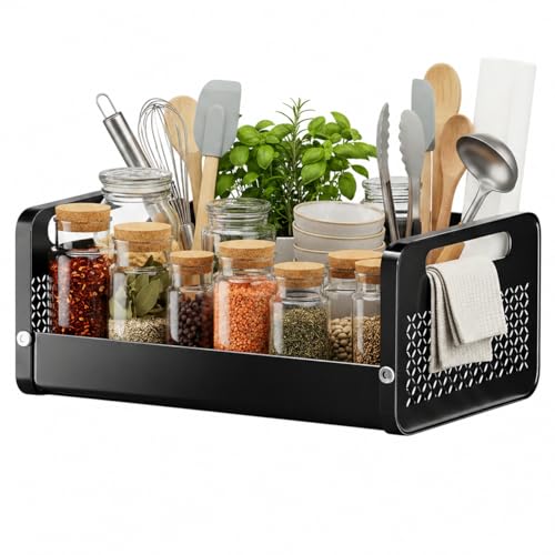 Image of JD FRESH 1-Tier Metal Kitchen Trolley /Spice Rack /Vegetable & Fruit Storage /Organizer Holder /Onion-Potato Storage Basket for Kitchen /Vegetable Storage Stand