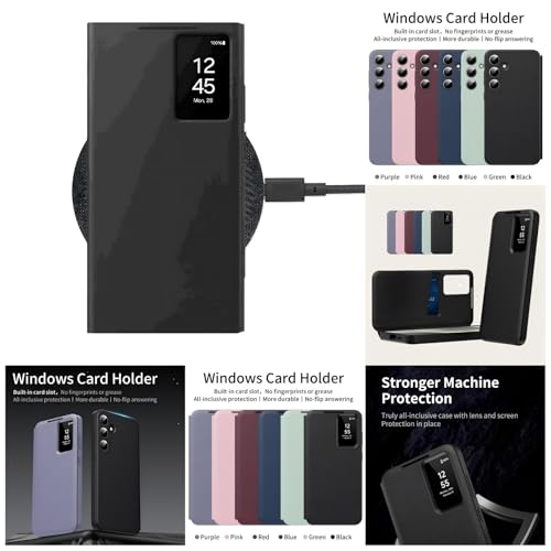 Coque Galaxy A56 Smart View protégeant l'écran avec étui portefeuille - 3