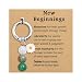 haolry Natural Crystal Keychain New Beginnings Healing Anxiety Relief Graduation Gifts Lucky Charms Small Gifts for Women