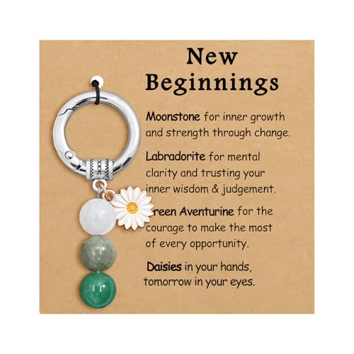 haolry Natural Crystal Keychain New Beginnings Healing...