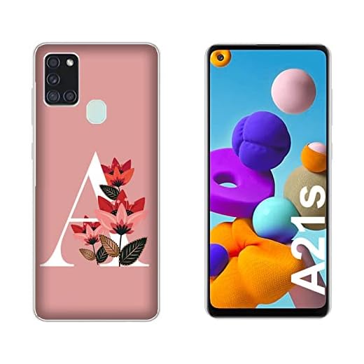 Mobilskal Skal kompatibel för Samsung Galaxy A21s Ursprungligt namn A Med Blommor/Tryck även på sidorna/Telefon Hård Snäpp på Anti-halk Anti-repor Stöttålig Skyddsstyv