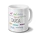 Produktbild printplanet Tasse mit Namen Darda - Motiv Positive Eigenschaften - Namenstasse, Kaffeebecher, Mug, Becher, Kaffeetasse - Farbe Weiß