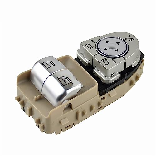 Interrupteur de lève-vitre A2059057011 en finition noire pour habitacle Mercedes Benz