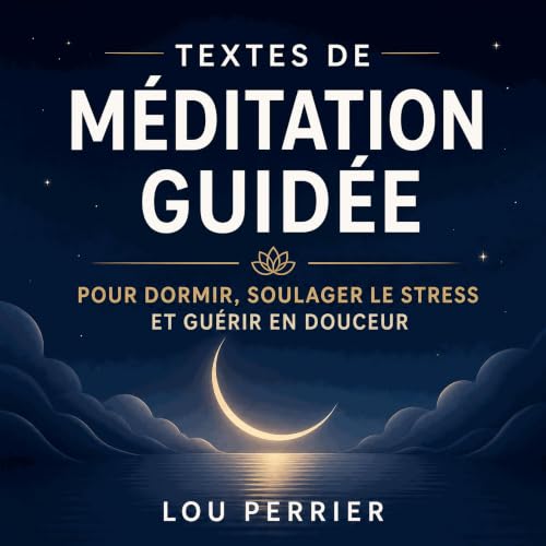 Textes de m&eacute;ditation guid&eacute;e pour dormir, soulager le stress et gu&eacute;rir en douceur copertina