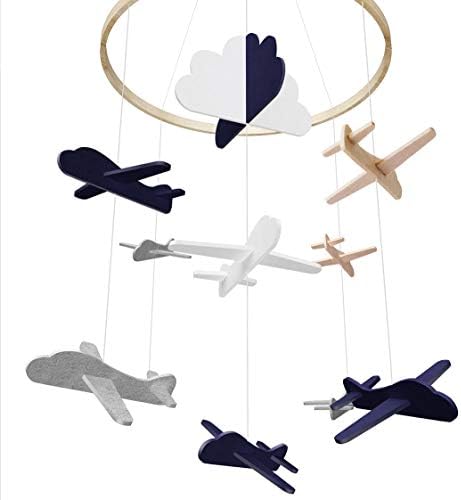 Baby Crib Mobile, Airplane Baby Mobile, Crib Mobile for Boys Nursery Decor