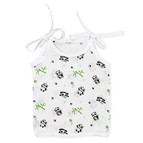 Image of The Boo Boo Club Muslin Jhabla for Baby Extra Soft Organic Cotton (Set of 4) | GOTS Certified | Animal and Fruit Print | Kids Summer Wear Set