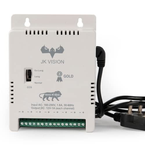 Image of JK Vision 8 Channel Power Supply (SMPS) for CCTV Camera DVR