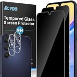 ELYCO Vetro Temperato Privacy per Samsung Galaxy A15 4G/5G, 2+2 Pezzi