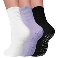 3 Pairs-white/Black/Lavender