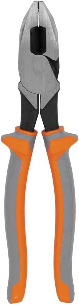 Klein Tools 2139NERINS 1000V Insulated Side Cutter Pliers, Made in USA, High Leverage Design, Induction Hardened Knives, 9-Inch
