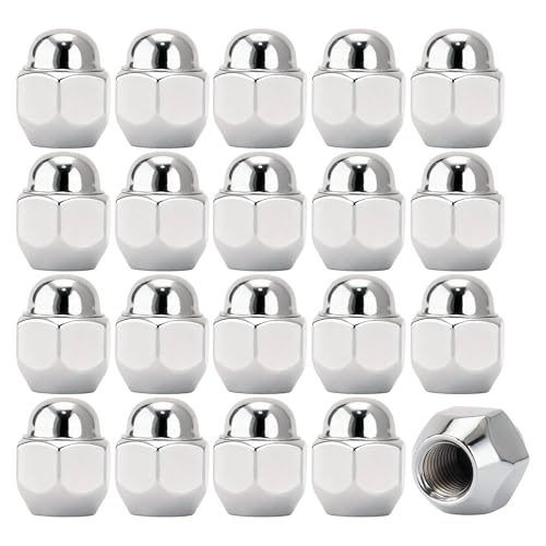 Image of ERMWALR 20pcs M12x1.5 Closed End Wheel Lug Nuts Hex 21mm for Hyundai KIA Mazda Alloy Wheel Nut Locking Wheel Nuts Replacement 52950-14120