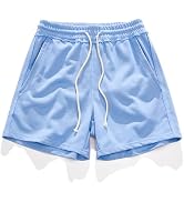 AIMPACT Mens Athletic Gym Shorts 5/5.5 Inch Cotton Casual Shorts Elastic Waist Joggers Sports Swe...