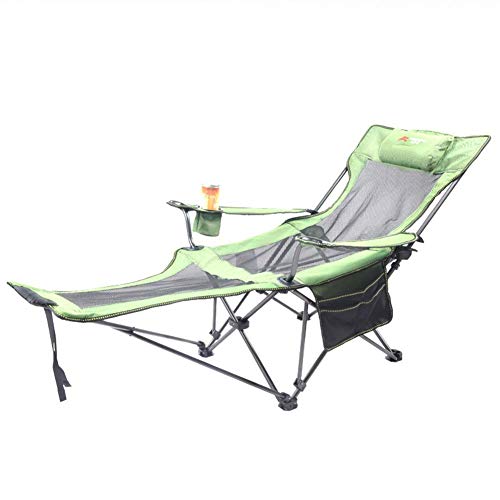 YKJL Chairs With Footrest Camping Adjustable Backrest Light Beach Chair Heavy Duty Office Workers Lunch Break Outdoor Hiking Folding Chair- #2