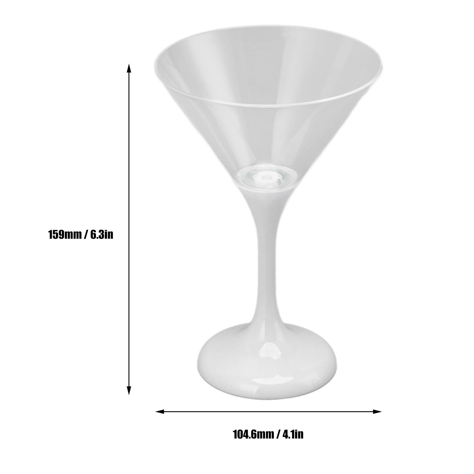 Hosie Bicchieri da Martini in Plastica Lampeggianti, Bicchieri da Martini in Plastica a LED attività di Illuminazione Brillante Buona Imbarcazione per Bar da Pranzo Privato