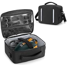 GOBUROS Sup Air Pump Bag Compatible with Most Sup Air Pumps, Paddle Board Pump Bags with Detachable Shoulder Strap, Electric Pump Storage Bag, Black, Bag Only