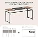 Huuger Computer Desk, 63 Inch Office Desk, Gaming Desk with Storage, Writing Desk Work Desk for Home Office, Study, Modern Simple Desk, Large Legroom, Metal Frame, Rustic Brown and Black