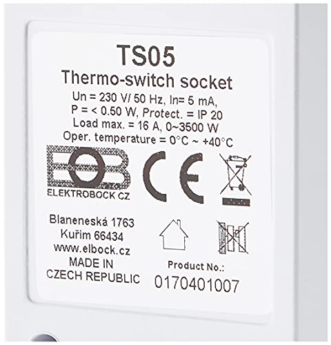 Stiebel Eltron 229339 Infrarot- Quarzstrahler IW 120, Weiß & Elektrobock Steckerthermostat TS05 Thermostat Infrarotheizung, klein-7