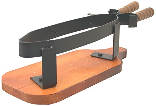 Home Stringiprosciutto con Base in Legno, Metallo, Nero