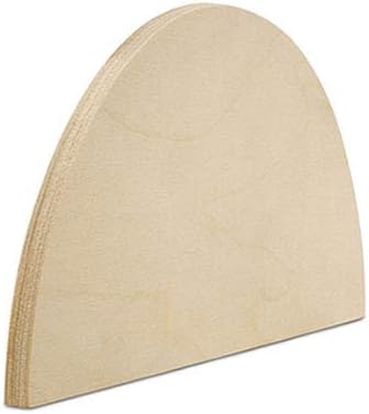 Half Circle Cutouts 5 inch, Pack of 50 Semicircle Wooden Cutouts for Crafts, Wood Signs & Unfinished Wood Door Hangers, by Woodpeckers
