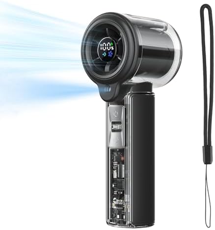 COKUNST Hand Held Fan with Mist Spray, 3000mAh USB Rechargeable P...