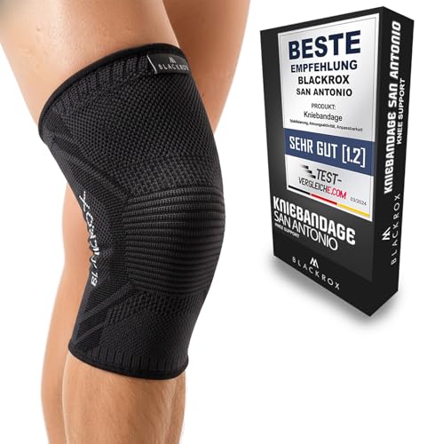 BLACKROX Kniebandage [Vergleichssieger 2024] Gr. S-XL | Für Damen & Herren | Stabilisierung das...