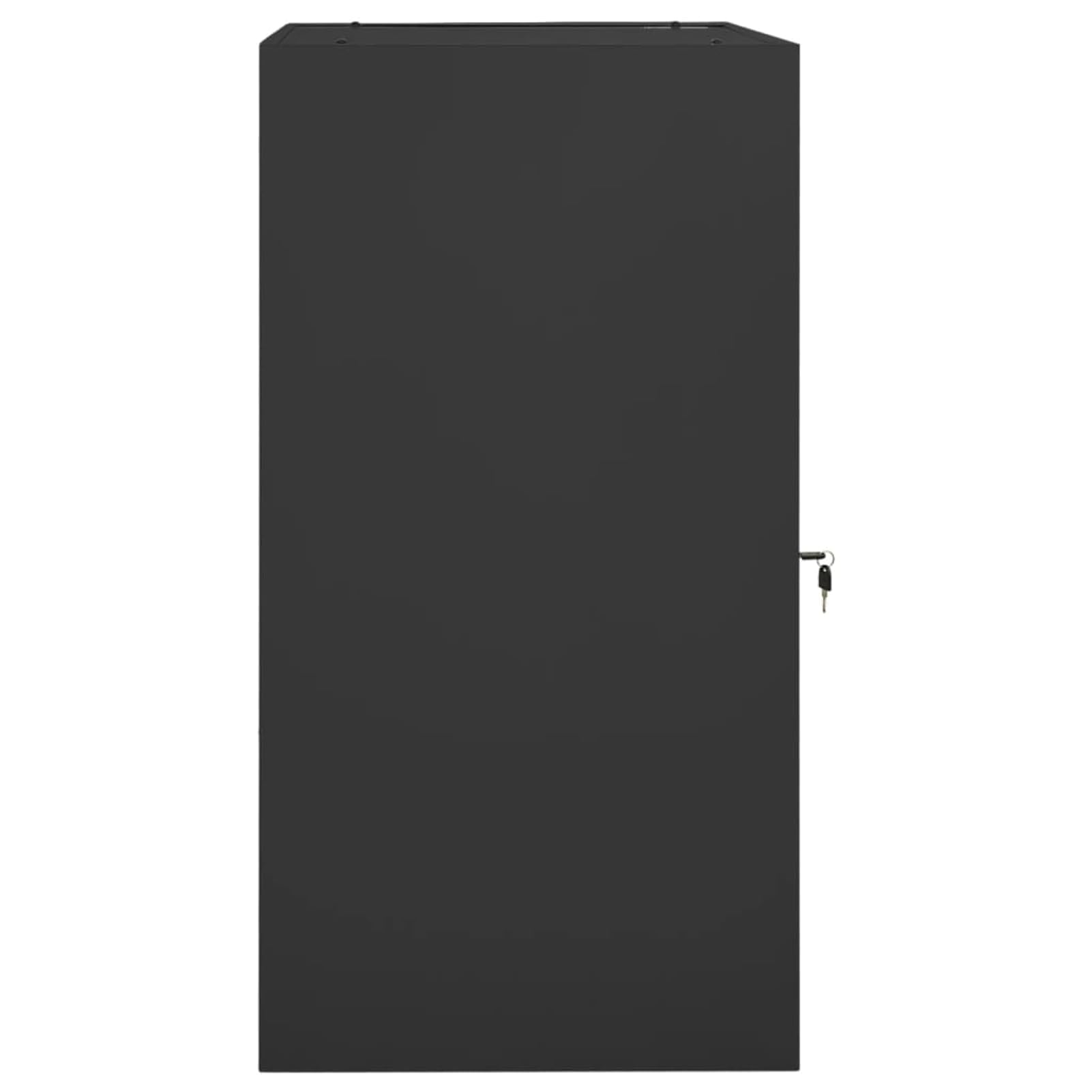 Homgoday Armario de sillín de acero con puerta con cerradura, antracita, 53 x 53 x 105 cm, para equitación Model339606