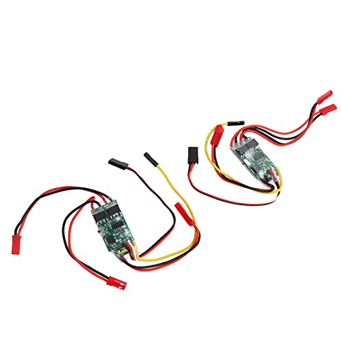 [Funzioni di Sicurezza Affidabili] Questo ESC spazzolato è progettato pensando alla sicurezza. Se il segnale dell'acceleratore viene perso per 1 secondo, riduce gradualmente la potenza di uscita e si interrompe completamente se il segnale rimane perso per un altro secondo. Ciò previene comportamenti imprevisti e protegge le tue apparecchiature RC da potenziali danni.