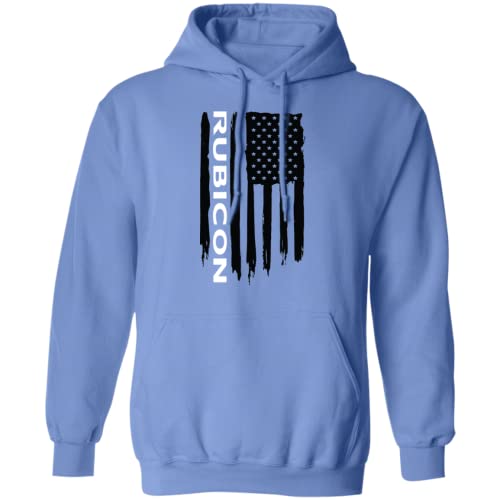 Men's Adult Unisex Grey Small Patriotic Letter Print Pullover Hoodie2