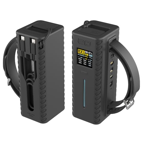 Funda Silicona Para Banco Energía CUKTECH 20000mAh - Antigolpes, 2mm Grosor, Con Soporte Cable